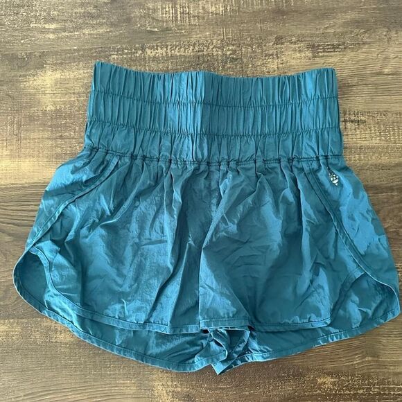 Free People Pants - Free People Way Home Shorts Blue Size S Lightweight Athletic